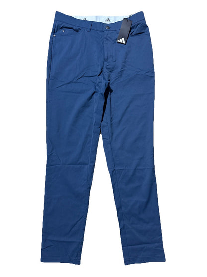 $80 ADIDAS Men's Ultimate 365  5-Pocket Tapered Golf Pants-Crew Navy-34W 32L-New