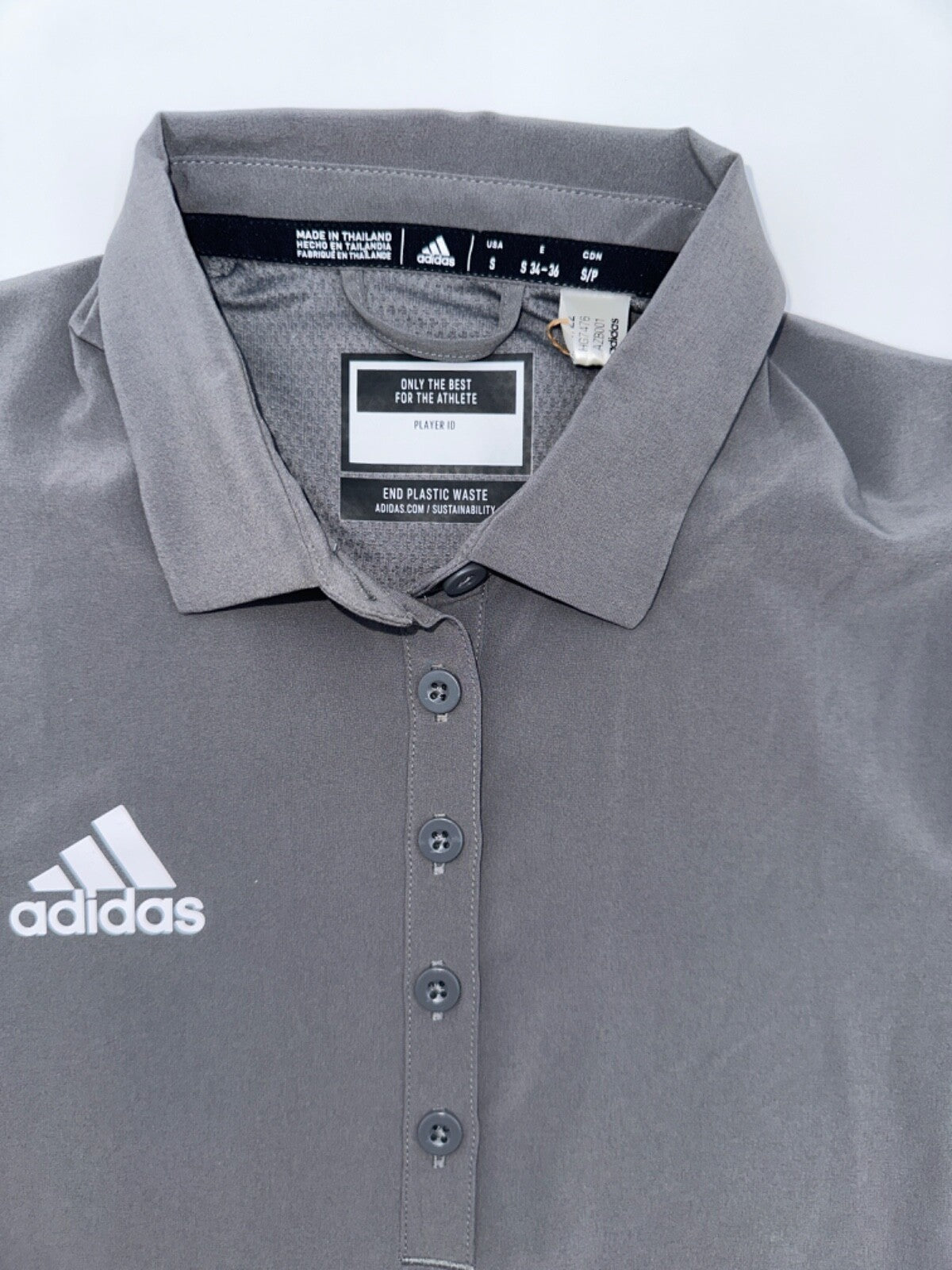 $65 Adidas Women's Golf Polo -129590160 - Grey/White  - Small - New With Tags