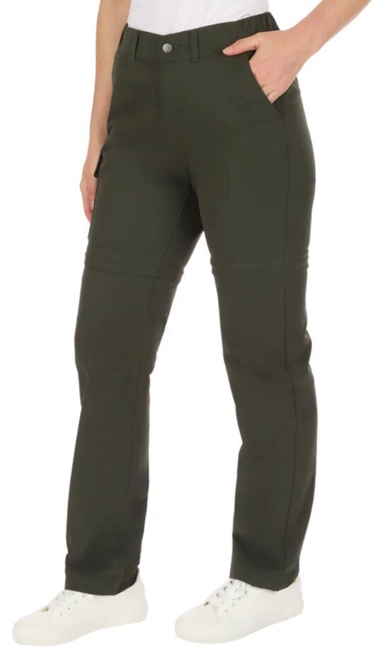 $70 The American Outdoorsman Women’s Convertible Trail Pants -Olive- Medium-New