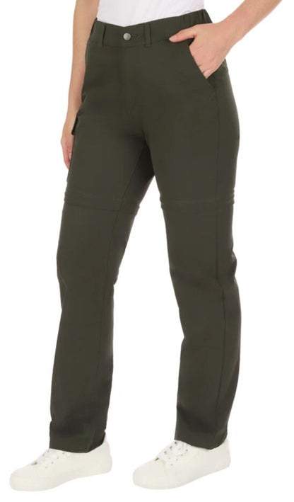 $70 The American Outdoorsman Women’s Convertible Trail Pants -Olive- Medium-New