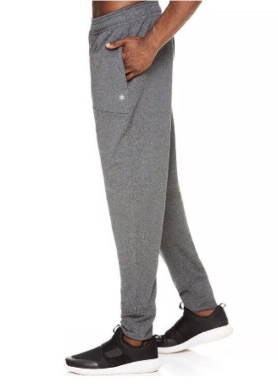 $70 Gaiam Men’s Restorative Slim Fit Jogger- Sleet Heather- Medium