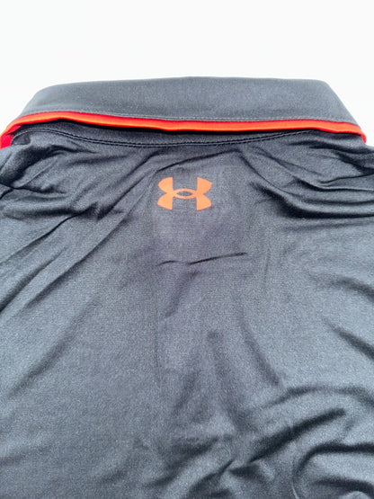 $70 Under Armour Men's Golf Polo - Black/Red - Medium - New With Tags