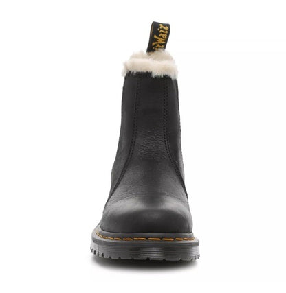 $180 Dr Martens Women’s 2976 Black Faux Fur Lined Chelsea Boots-Size: 10M-NEW