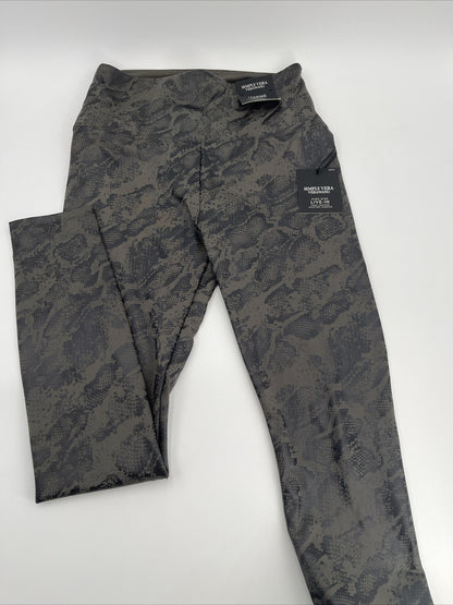 Simply Vera Wang Pants Women’s Faux Leather  Leggings-Charcoal Snake - Small-New