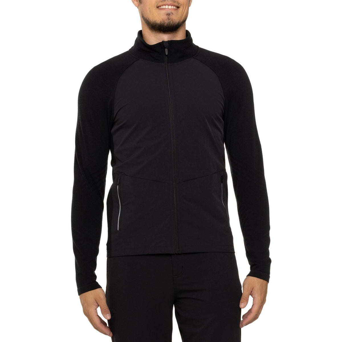 $220 Smartwool Men's Intraknit Full Zip Jacket - Black - Medium - New With Tags