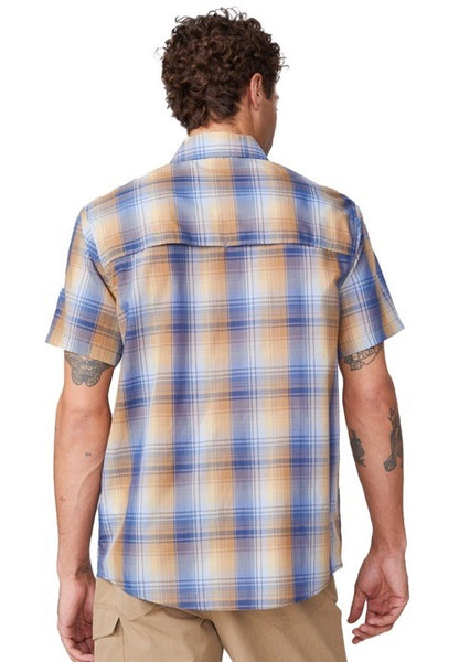 $75 Free Country Men's Excursion Short Sleeve Poplin Shirt- Cider- Size: Medium
