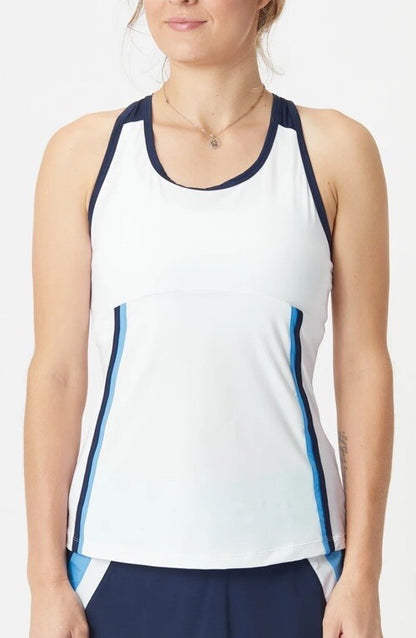 $70 Fila Women's 110 Year Racerback Tank- White- Small  NWT