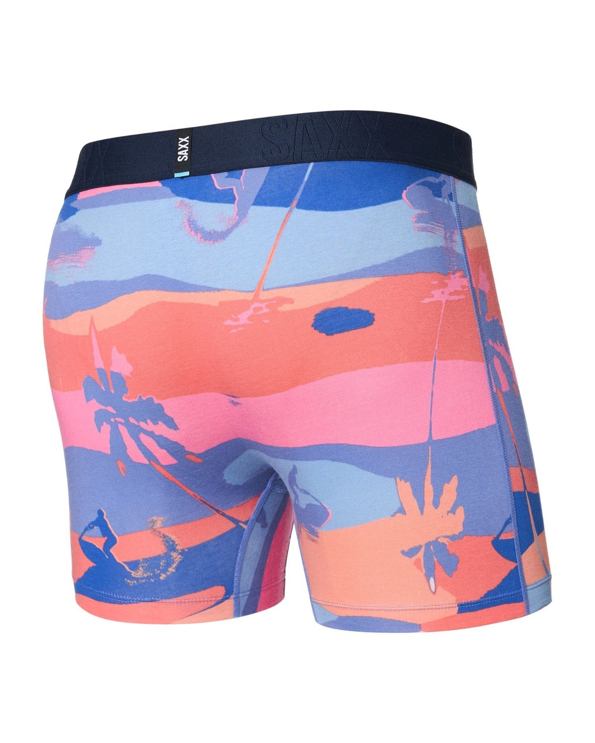 $32 SAXX Men's DropTemp Cotton Boxer Brief - Bright Palmski - XLarge - New Tag
