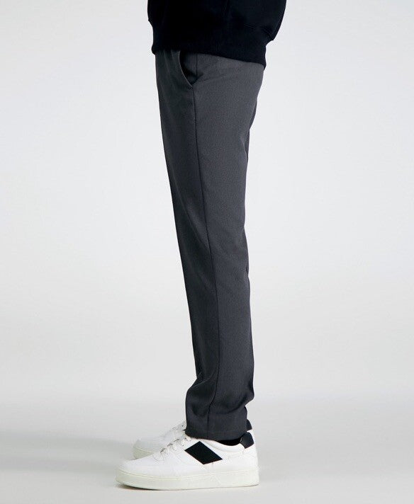 Haggar Men’s Performance Flex Slim Fit Flat-Front Pants-Dark Grey- 29Wx30L