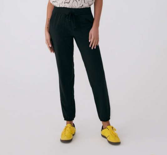 $99 Lolelife Women’s Olivie Joggers- SSL0110- Black Beauty- Medium-New With Tag