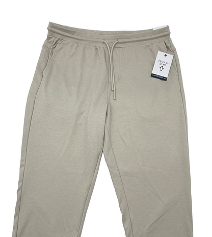 $75 Penguin Men’s-Midweight Knit Jogger-Agate Silver (Beige) -Medium-New Tag