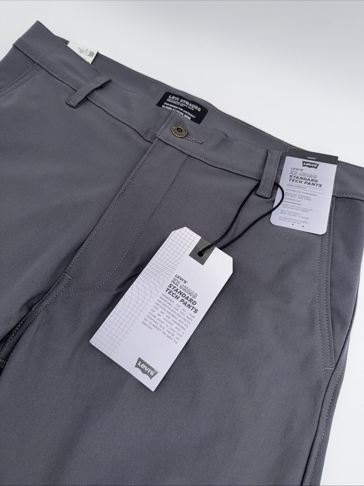 $69 Levi’s XX Chino Standard Tech Men’s Pants- Charred Grey- 34Wx30L