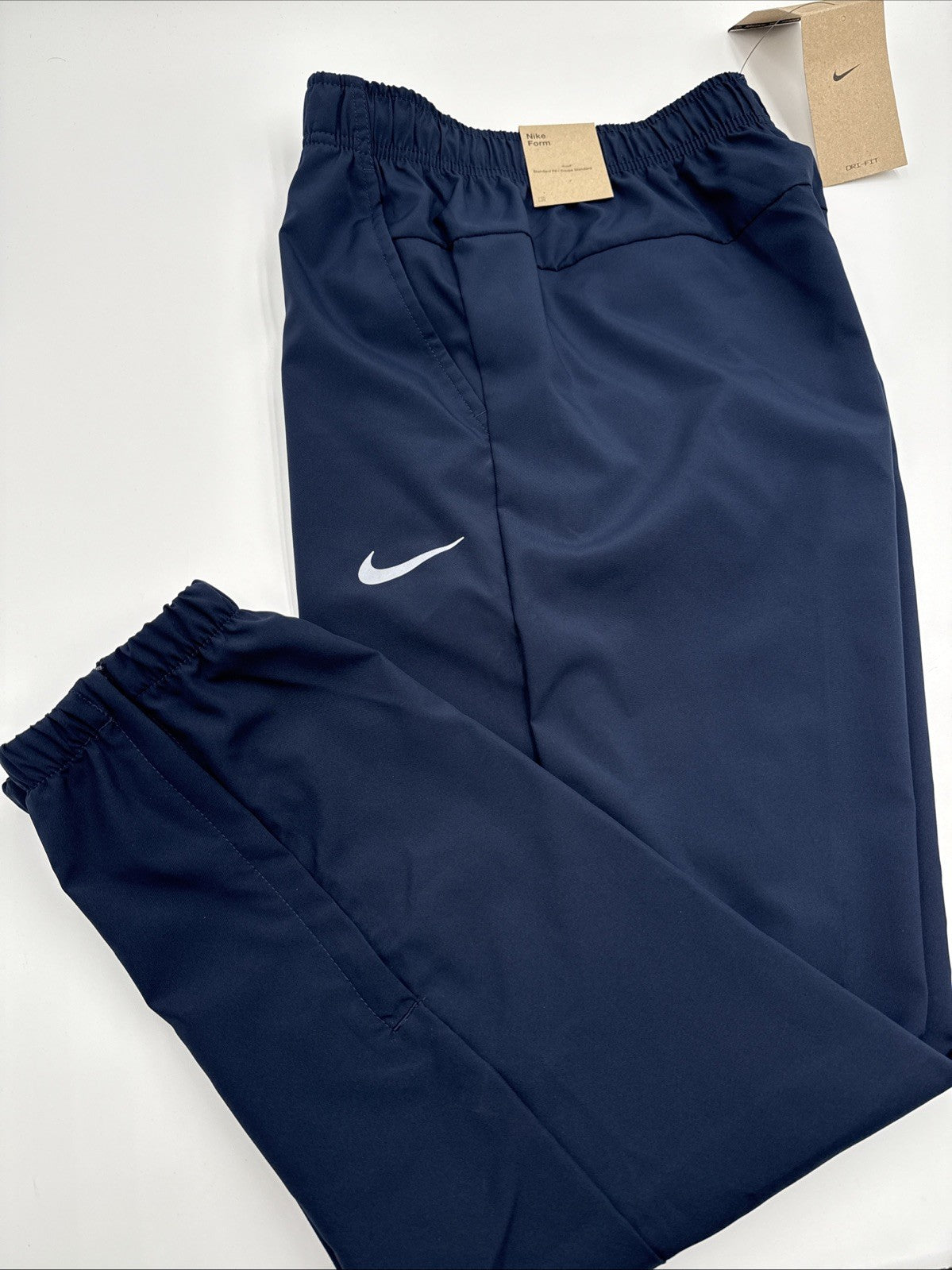 $60 Nike Form Tapered Versatile Pants Lightweight Jogger FB7497-Navy -Medium-New