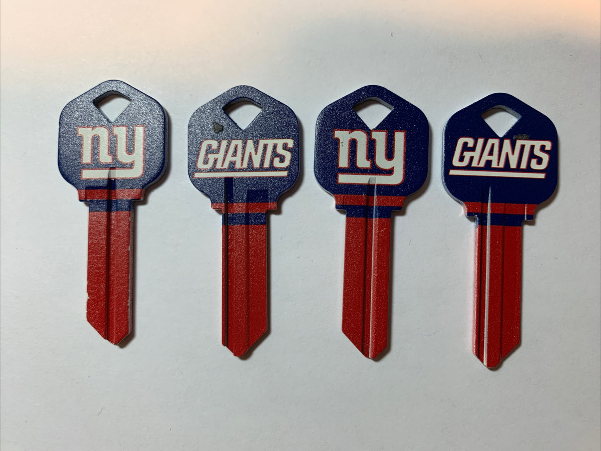 Lot 4 Blank Keys House or Office Blank KW1 - New York Giants