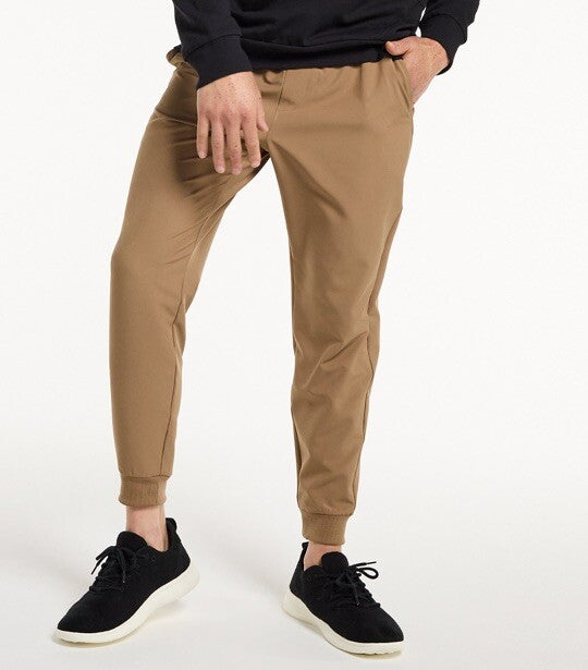 FLX Men’s Dynamic Slim Jogger Pants- Small - Wood Bridge - NWT Retail $60