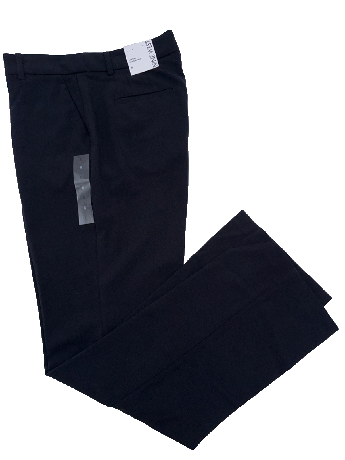 $40 Nine West Women's Barely Bootcut Pants - Black - Size 8 - New With Tag
