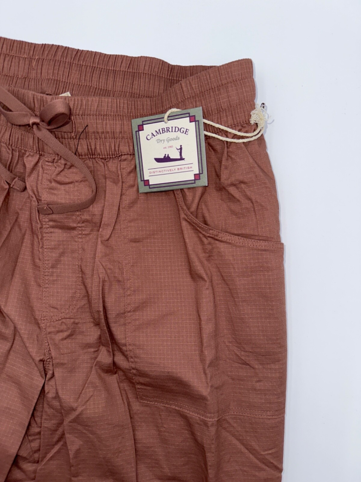$89 Cambridge Dry Goods Women's Cargo Jogger Pant - Brown - Large - New