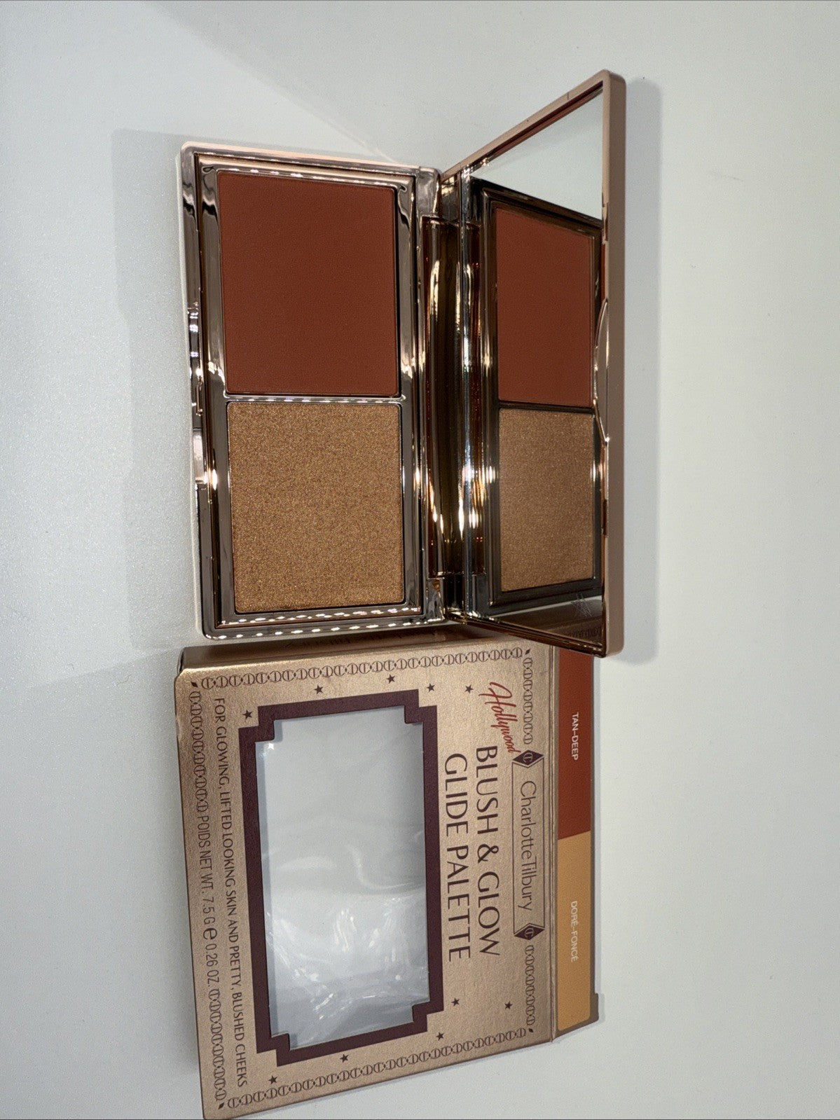 Charlotte Tilbury Blush & Glow Glide Palette ~ Tan/Deep / Doré/ Foncé~ .26 oz