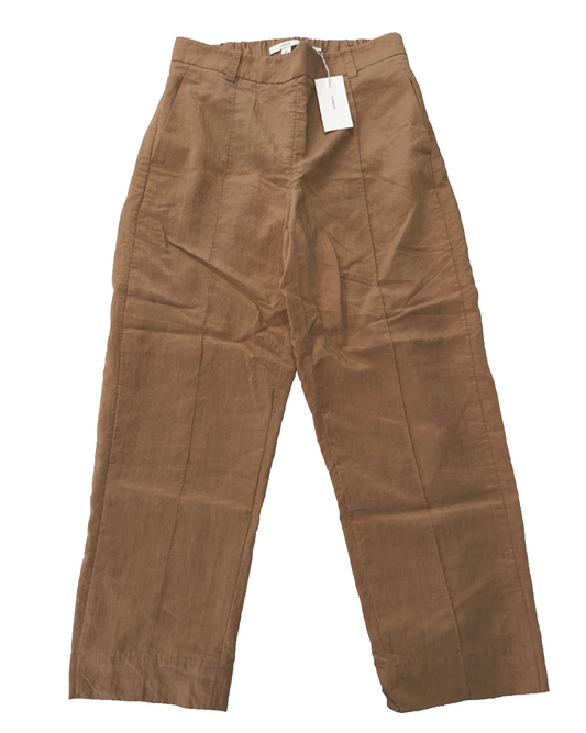 $395 Vince Women's Pleated Pants - V963622265 - Brown - Small - New With Tags