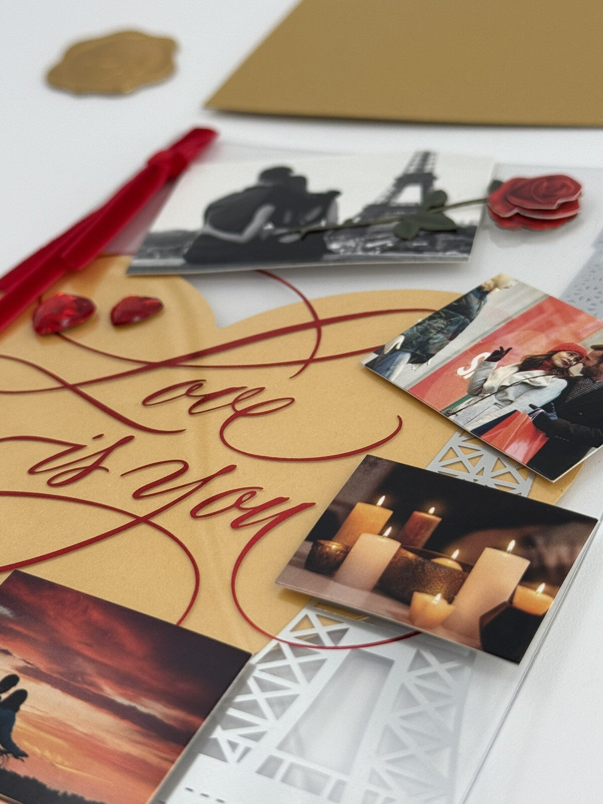 Lot Of 2 Niquea.D Dimensional Valentine's Day Greeting Cards- Upscaled Quality!