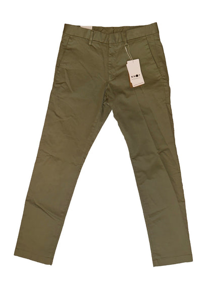 $230 No Nationality NNo7 Men’s Theo Regular Fit Organic Cotton Oil Green 29Wx32L