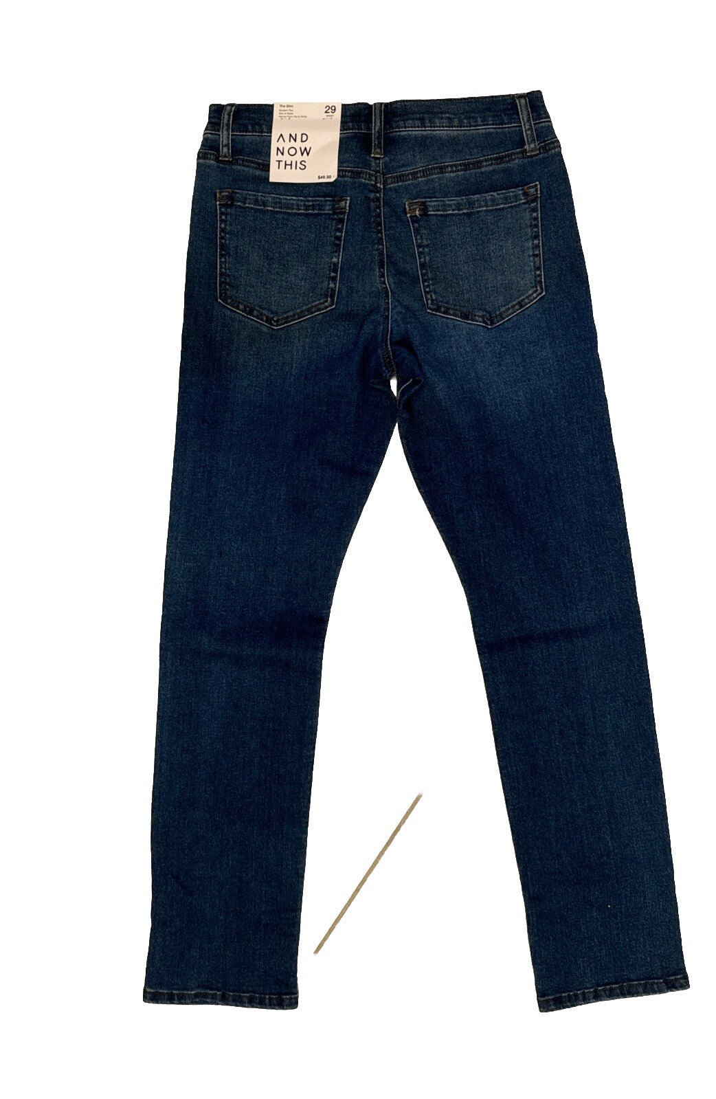 And Now This Men's Core Grant Slim-Fit Stretch Jeans - Med Blue- Size 29W