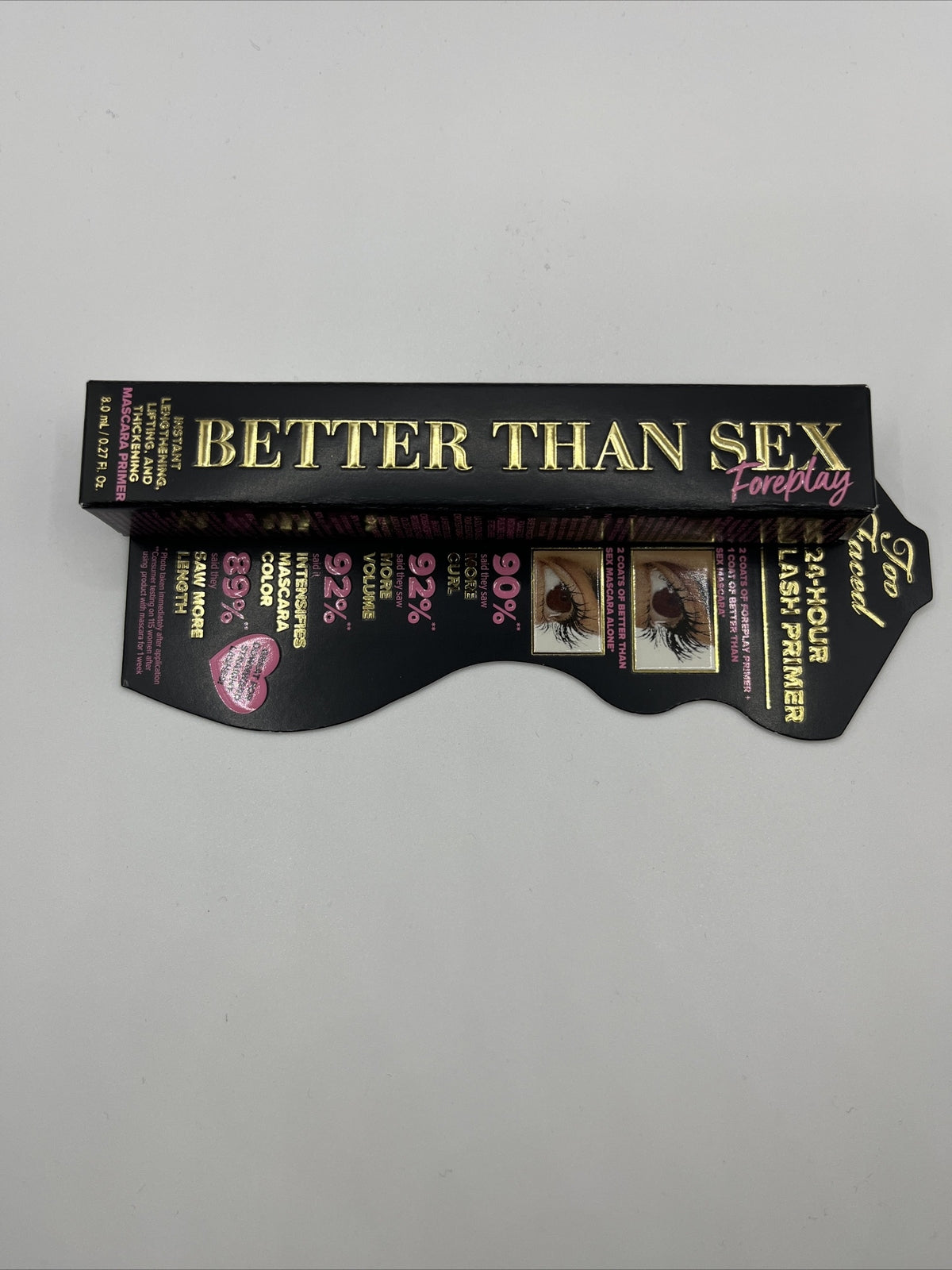 NEW Too Faced Better than Sex Foreplay Mascara Primer Makeup Full Size 0.27oz