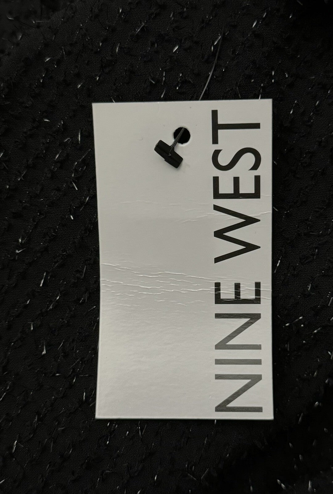 Nine West V Neck Tank - Black -Size: Small- NWT Retail $26