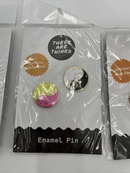 These Are Things Combo Lot Of 3 Enamel Pin Sets, New! Best Price