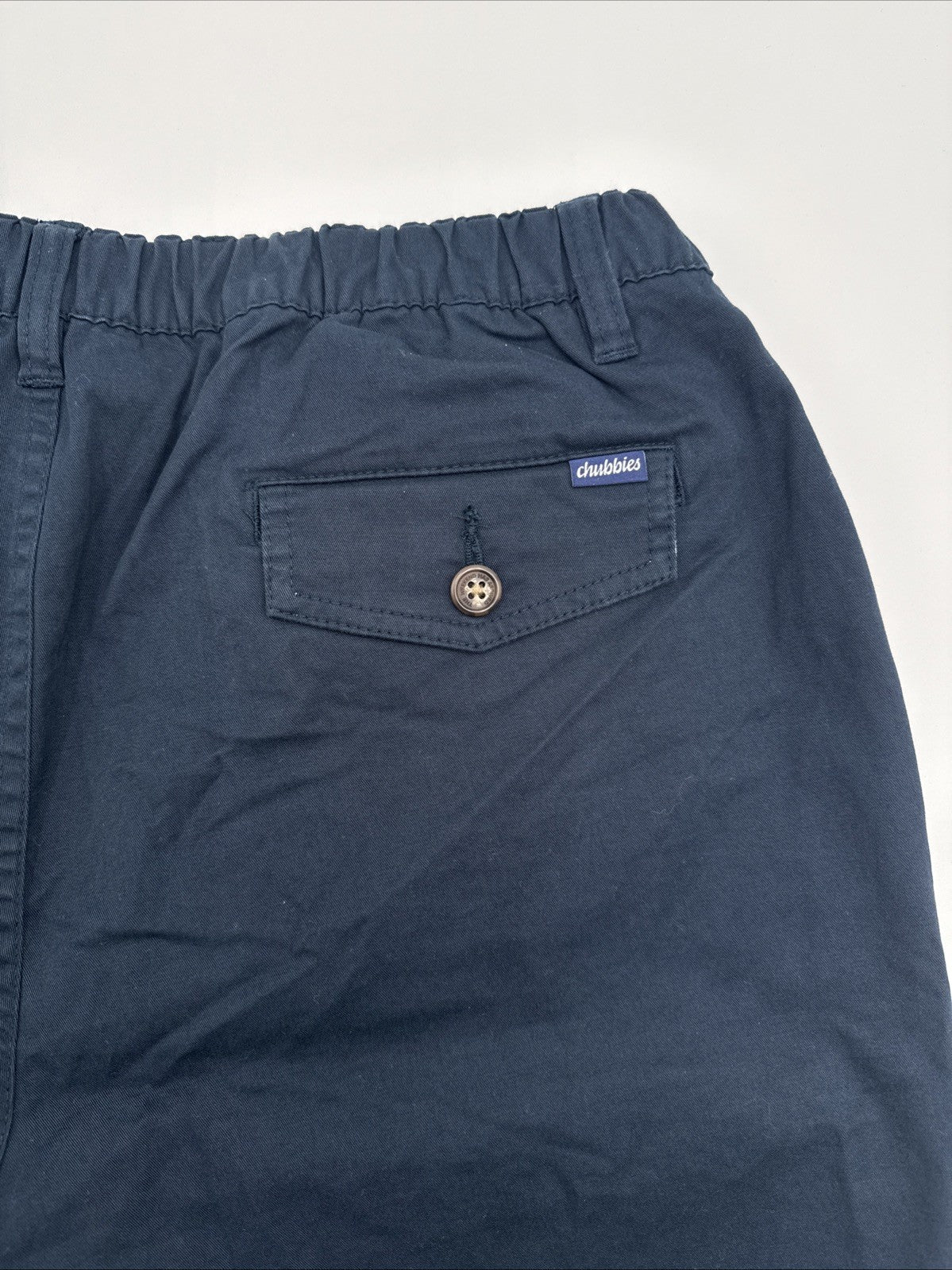 $70 Chubbies The Armadas 7” Originals Stretch Twill Shorts-Navy- Large- New Tag
