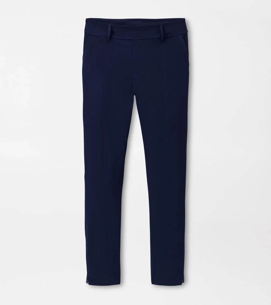 $170 Peter Millar Women’s Bingham High Stretch Ankle Pants - Navy - Medium -New