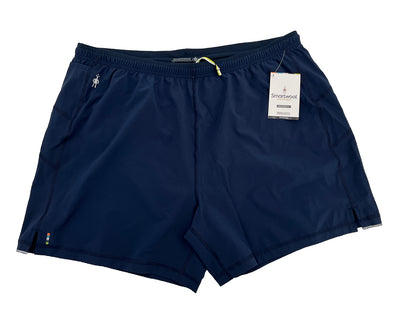 $65 Smartwool Men's Merino Sports Lined 5" Shorts -Navy Blue- XLarge -NEW Tag