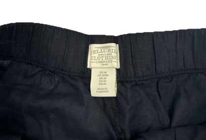 Telluride Clothing Company Women’s 100% Linen Pull-On Shorts-Black- Size: Medium