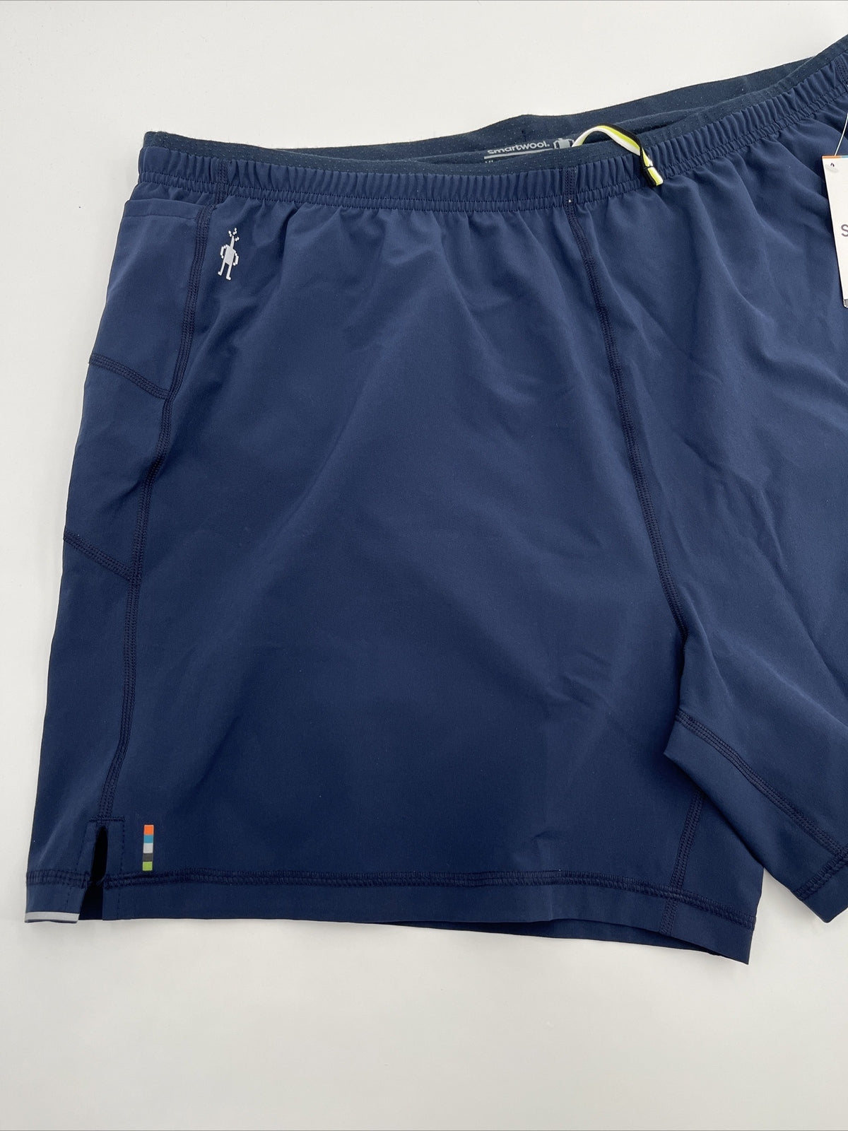 $65 Smartwool Men's Merino Sports Lined 5" Shorts -Navy Blue- XLarge -NEW Tag