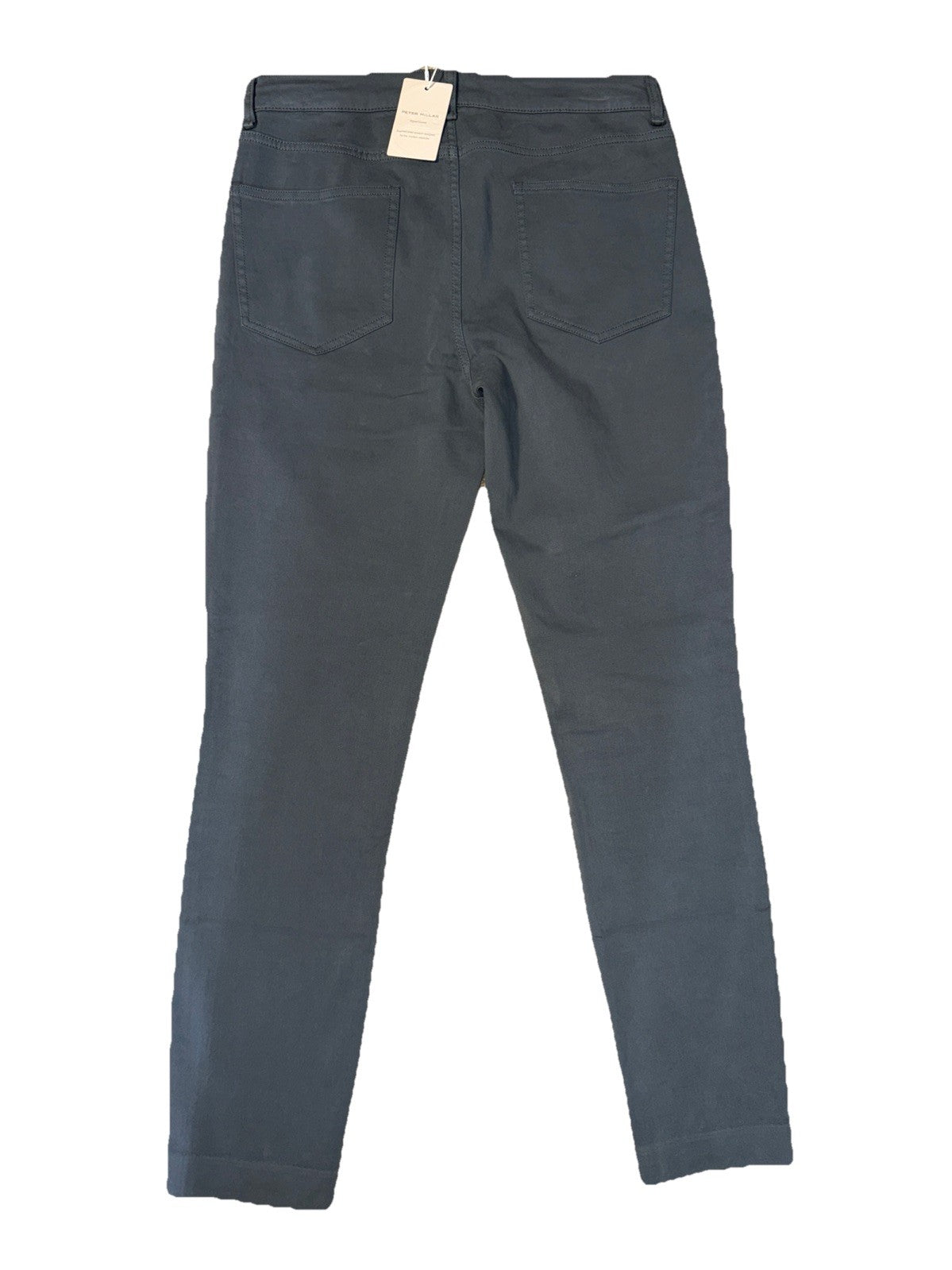 $130 Peter Millar Women's Karlie Stretch Sateen High Rise Pant-Iron-Size: 6 -NEW
