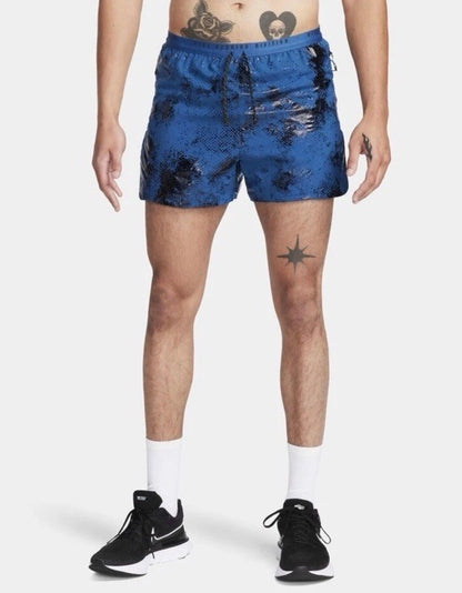 $100 Nike Men’s ADV Running Division Shorts Blue Black FN3377-476- Size: Large