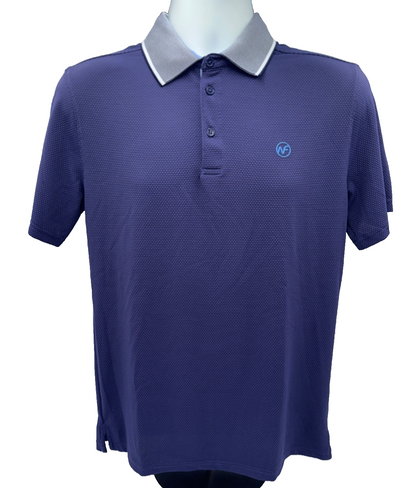 Next Flex Victory Men’s Textured Solid Golf Polo Shirt - Apollo - Small-New