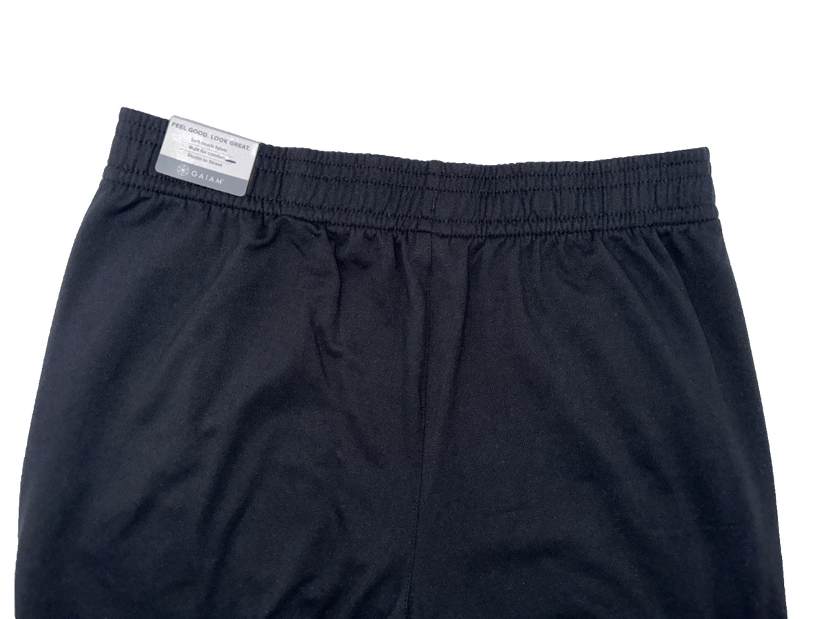 $62 Gaiam Men’s Inner Strength Slim Fit Jogger Pant- Black -Medium-New With Tag