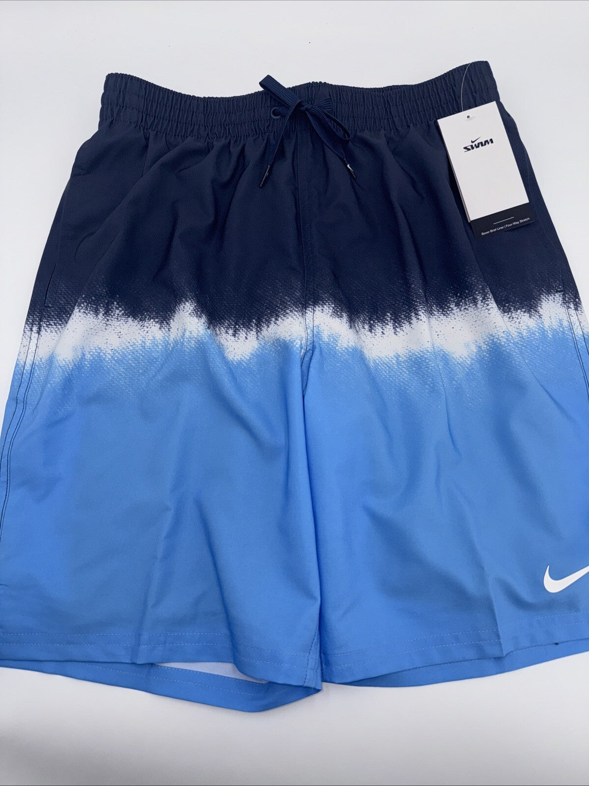NIKE Men’s Shorts Swim Trunks NESSF547 Content Volley 9”- Navy/Blue -Medium -New