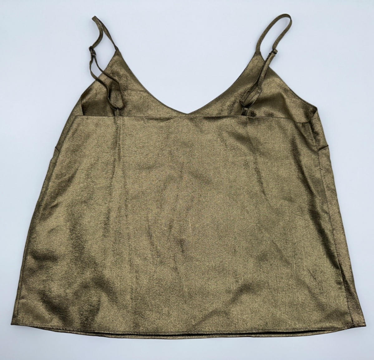 $59 Steve Madden Women’s Metallic V-Neck Camisole- Gold- Small- New With Tag