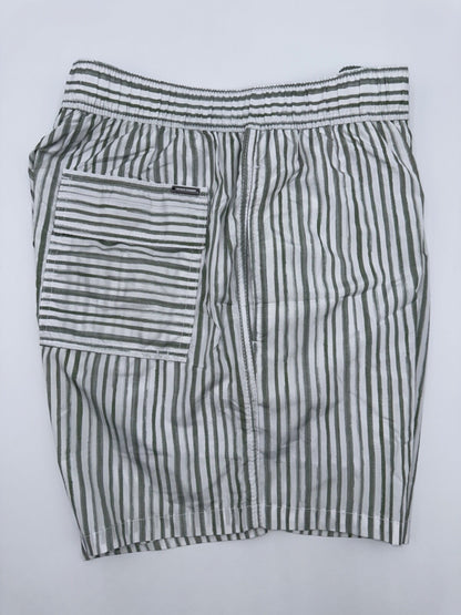 $65 Vintage Summer Men's Compression Lined Volley Swim Shorts -Green-Small-New