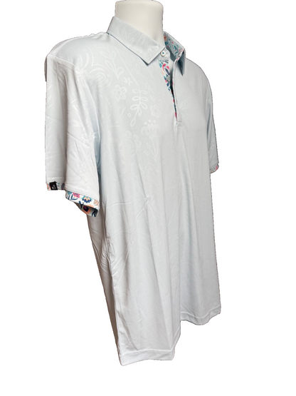 V$65 Swannies Golf Men’s- Behlmer Golf Polo-Sky Blue-Medium-New Tag
