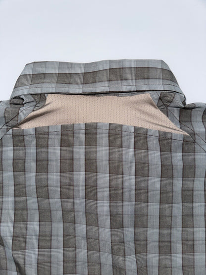 $55 Under Armour Men’s Drift Tide 2.0 Plaid Button Up Shirt-Grove Green -Medium