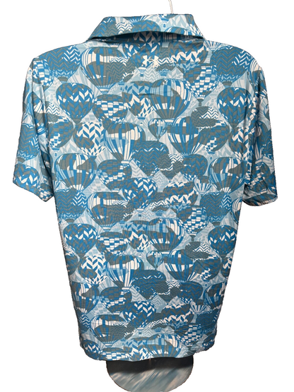 $50 Under Armour Men’s-Playoff 3.0 Hot Air Poli-Cosmic Blue-Medium-New Tag