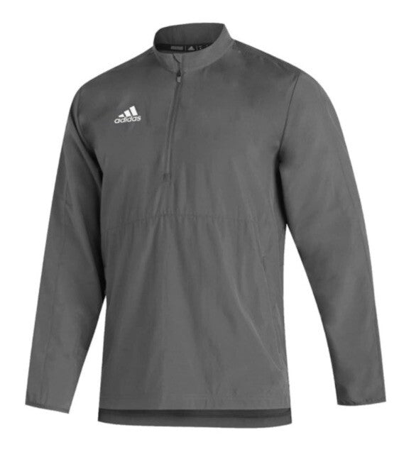 $75 Adidas Men’s - Sideline Long Sleeve ¼ Zip Pullover Jacket- Grey- Medium