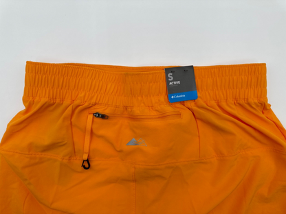 $55 Columbia Montrail Endless Trail 5” Shorts Men’s- Orange - Small- New