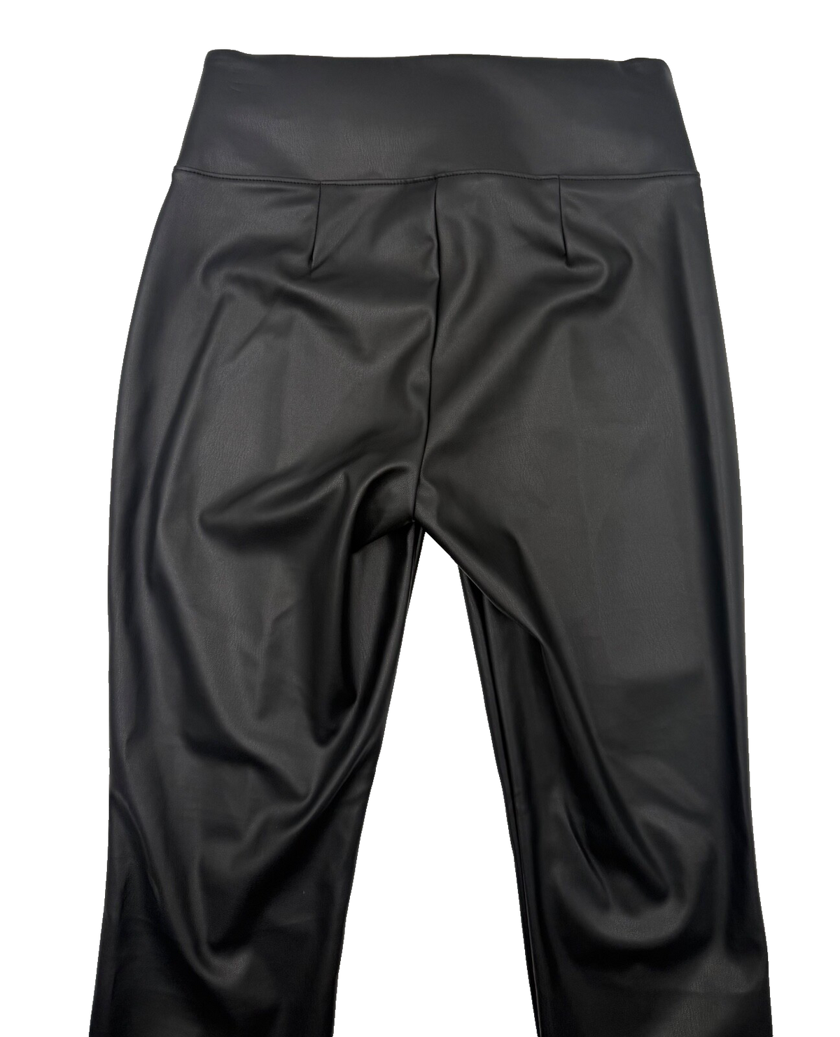 $36 NINE WEST Women's-Ponte Legging- Faux Black Leather- Small-New Tag