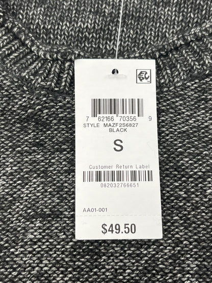 And Now This Mens Waffle-Knit Crew Neck Pullover Sweater-Black-Small-New Tag $50
