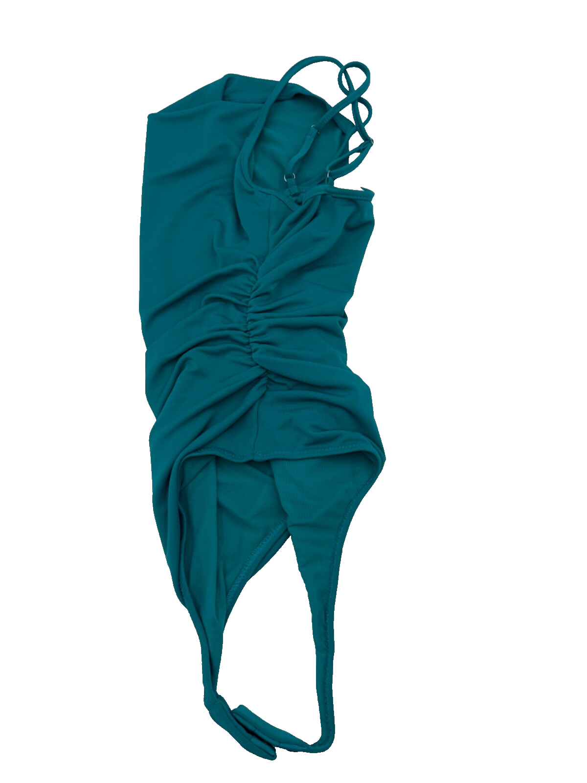 $165 CINQ A SEPT Women’s Marta Cowl-Neck Bodysuit- Blue Jade- Small- New