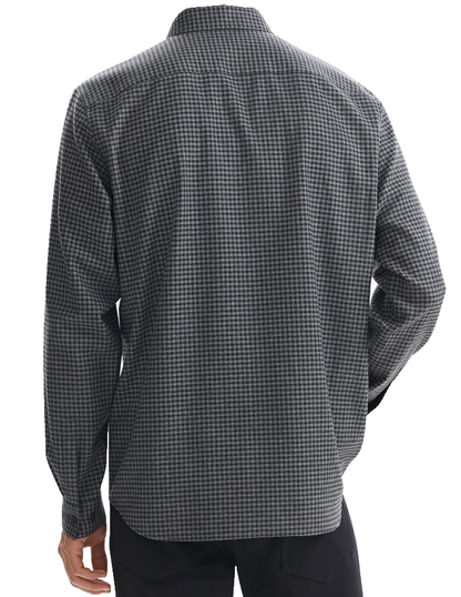 $195 Theory Men's Irving Space Multi Button Down Shirt - Navy/White - Small-New